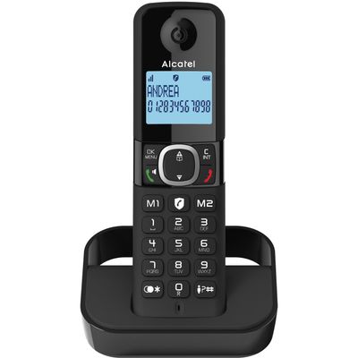 ALCATEL F860 Voice AL3518 Cordless Phone - Black, Black