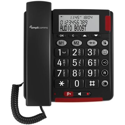 Big Button 48 Plus Corded Telephone - Black