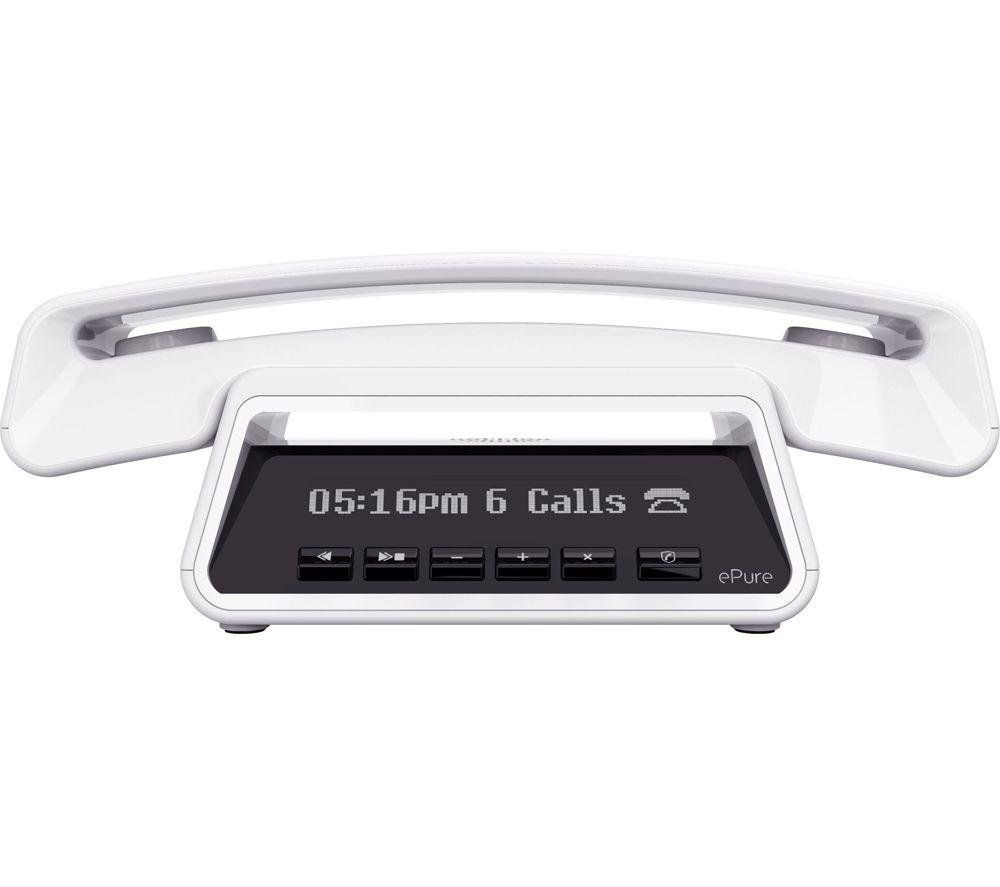 ALCATEL ePure Premium Cordless Phone - Headset, White, White - Image 1