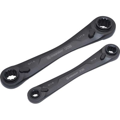 Crescent X6 Ratcheting Spanner Set 2 Piece - Grey - Thumbnail 2