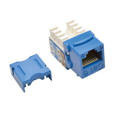 Tripp Lite N238-001-BL Cat6/Cat5e 110 Style Punch Down Keystone Jack - Blue, TAA