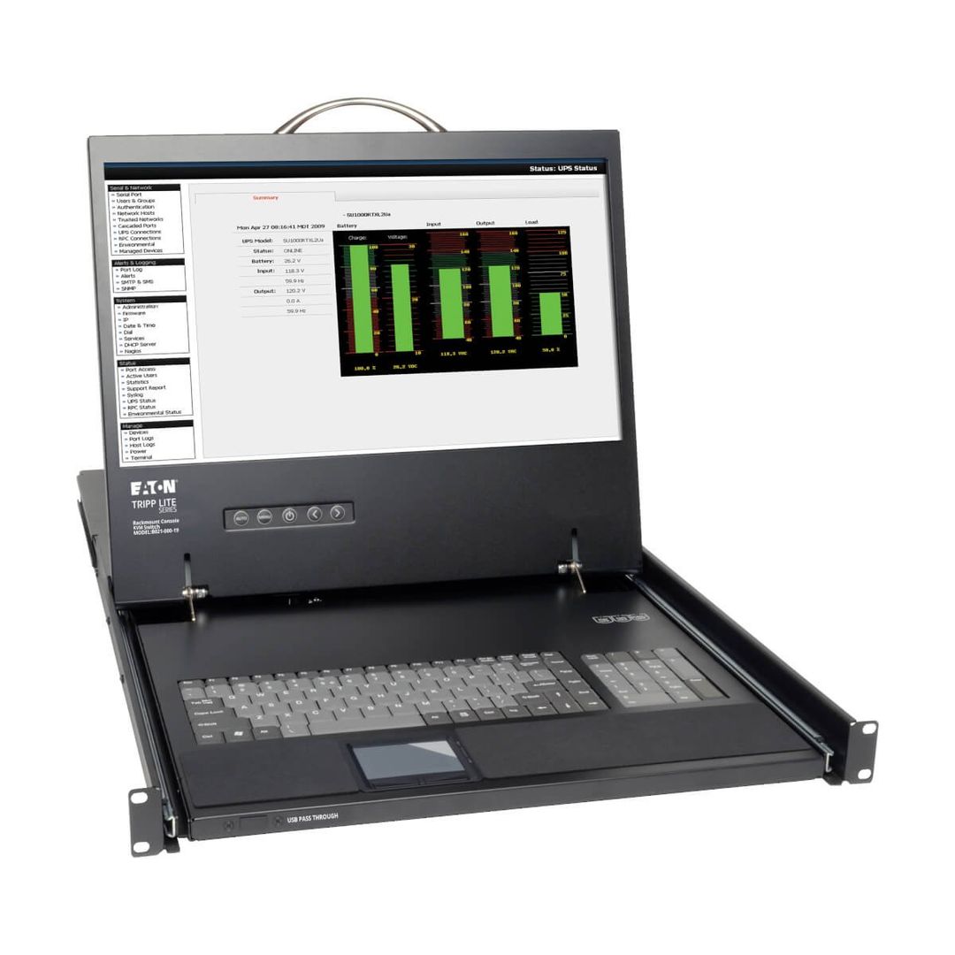 Tripp Lite B021-000-19 1U Rack-Mount Console with 19 in. LCD. TAA - Image 1