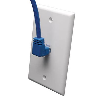 Tripp Lite N204-010-BL-UP Up-Angle Cat6 Gigabit Molded UTP Ethernet Ca