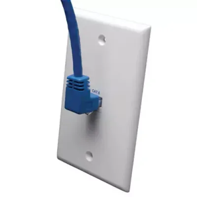 Tripp Lite N204-010-BL-UP Up-Angle Cat6 Gigabit Molded UTP Ethernet Ca - Thumbnail 2