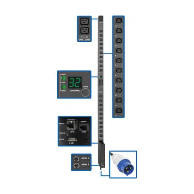 Tripp Lite PDUMV32HVNETLX 7.7kW Single-Phase Switched PDU with LX Plat