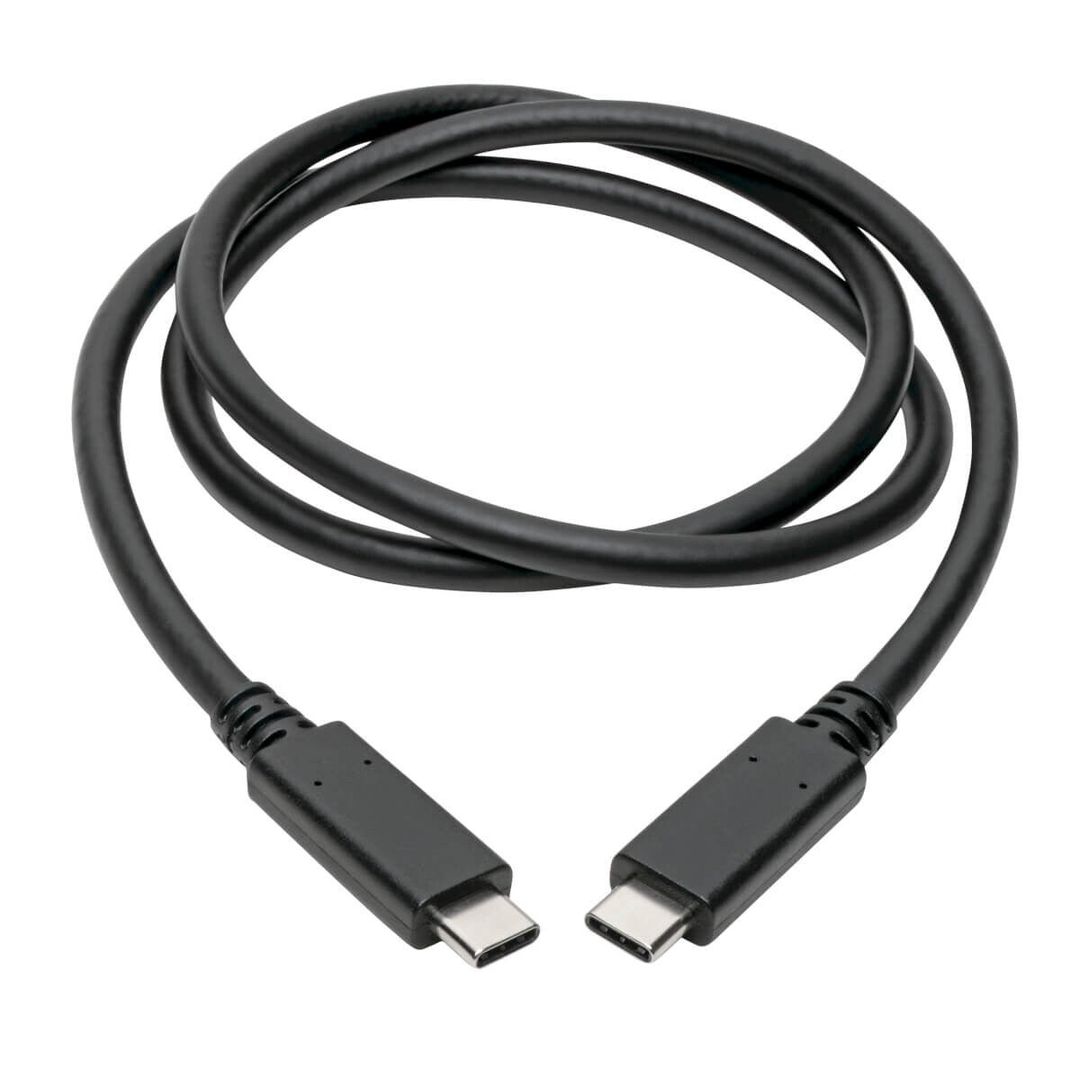 Tripp Lite U420-C03-G2-5A USB-C Cable (M/M) - USB 3.2. Gen 2 (10 Gbps) - Image 1