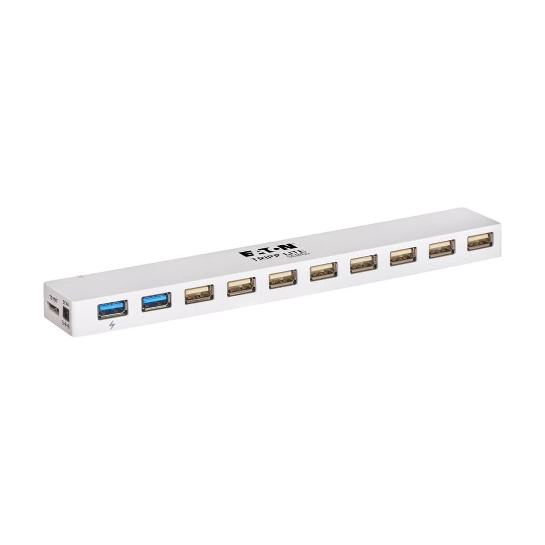 Tripp Lite U360-010C-2X3 10-Port USB 3.x (5Gbps) / USB 2.0 Combo Hub - - Image 1