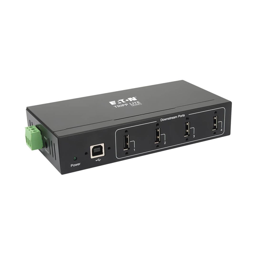 Tripp Lite U223-004-IND-1 4-Port Industrial-Grade USB 2.0 Hub - 15 kV - Image 1