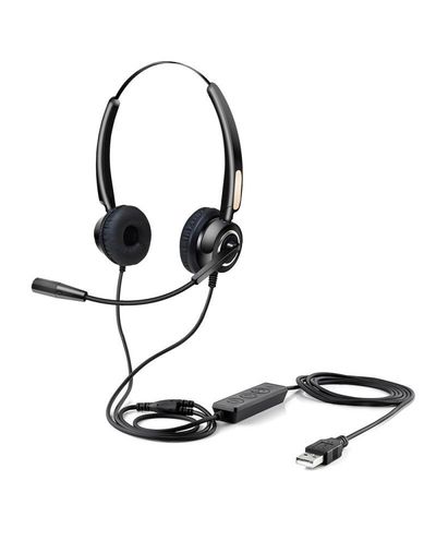 Urban Factory MOVEE: OVER-THE-EAR USB WIRED HEADSET WITH REMOTE CONTROL - USB-A. USB-C and 3.5 mm Jack