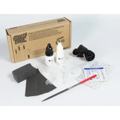 SendHit Fork Stanchion Scratch Cover Repair Kit - Transparent - Thumbnail 2