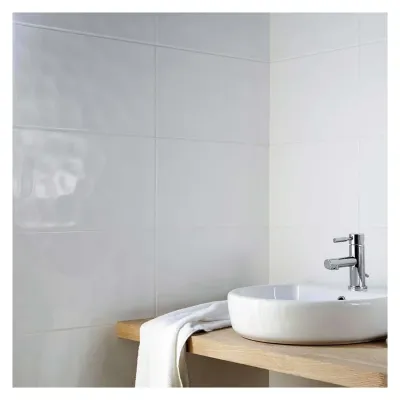 Kai White Bumpy Tile 200 x 250mm - Qty 20 - Thumbnail 2