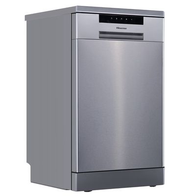 HISENSE HS523E15XUK Slimline Dishwasher - Stainless Steel, Stainless Steel
