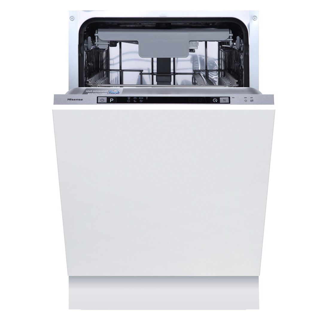 HISENSE HV523E15UK Slimline Fully Integrated Dishwasher, White - Image 1