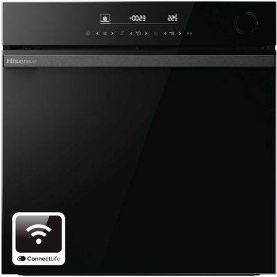 HISENSE Hi6 BlackLine AirFry BSA66346PDBGUK Electric Pyrolytic Steam Smart Oven - Jet Black, Black