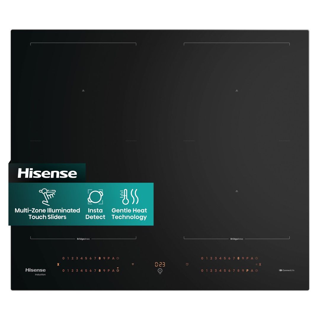 Hisense 60cm 4 Zone Induction Hob with Area Flex - Image 1