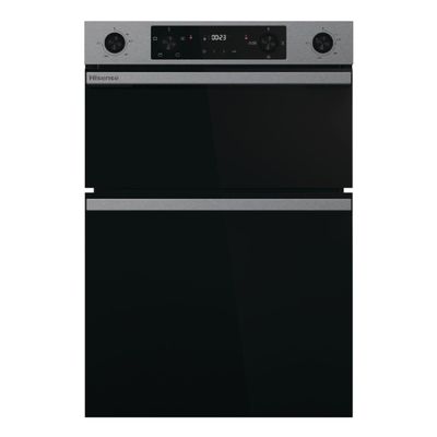 HISENSE Hi6 72/38L BID914221AX Electric Double Oven - Stainless Steel, Stainless Steel