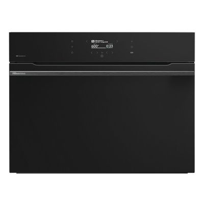 HISENSE Hi8 BlackLine BIM4AH8UKWF Compact Electric Oven with Microwave Jet Black, Black