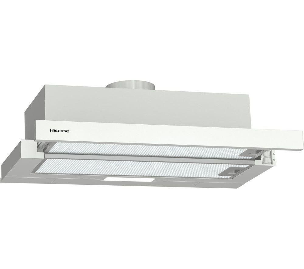 Hisense 60cm Telescopic Canopy Cooker Hood - Stainless Steel - Image 1