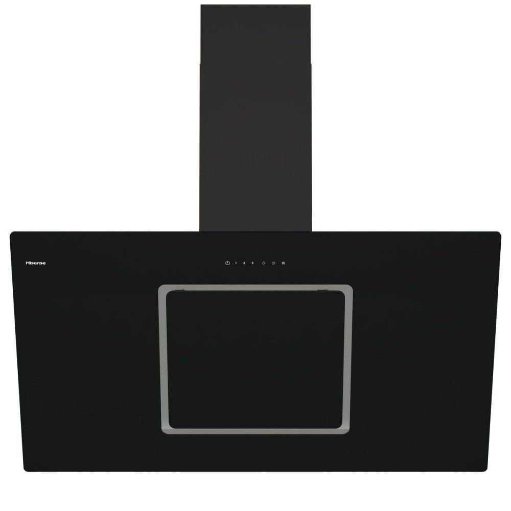 HISENSE CH10IN14BBUK Chimney Cooker Hood - Jet Black, Black - Image 1