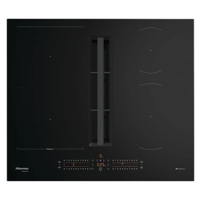 HISENSE Hi6 HEH6432BSCWF 60 cm Vented Electric Induction Smart Hob - Black, Black