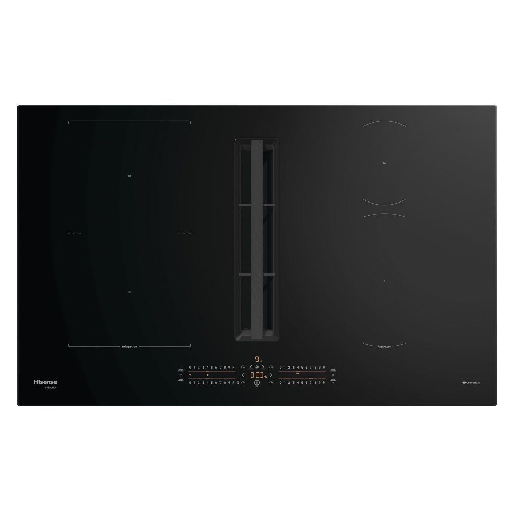 HISENSE Hi6 HEH8432BSCWF 80 cm Vented Induction Hob with Bridge Zone - Black, Black - Image 1