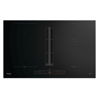 HISENSE Hi6 HEH8432BSCWF 80 cm Vented Induction Hob with Bridge Zone - Black, Black