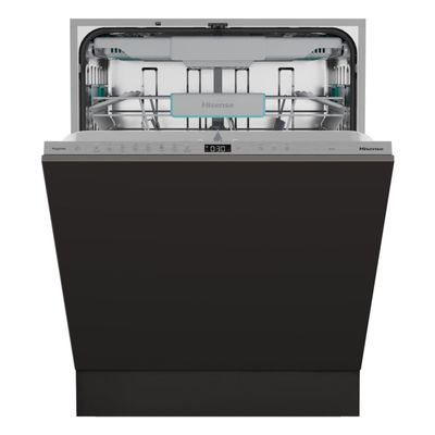 Hisense Integrated Dishwasher - Smart Wi-Fi A-Rated Silver control panel