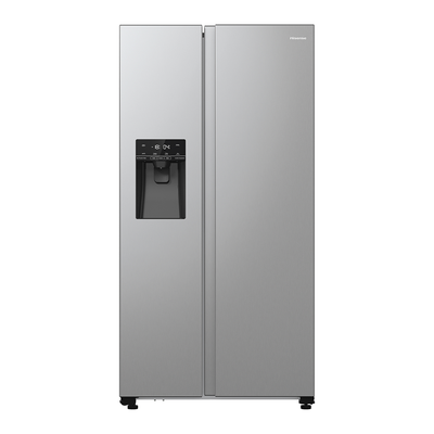 Hisense RS5P535NTCDUK PureFlat American Fridge Freezer Ice & Water Non-Plumbed - SILVER