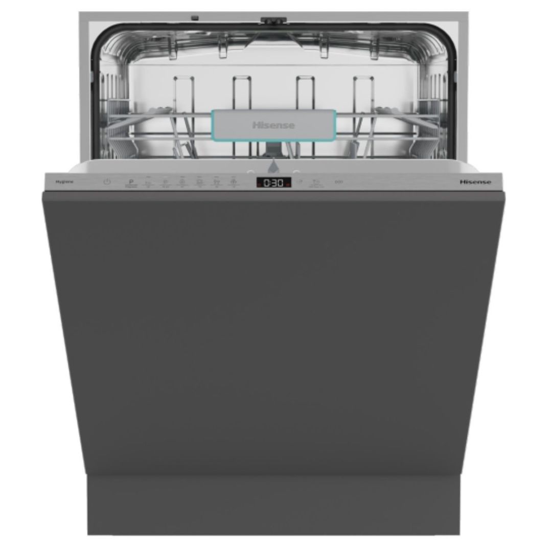 HISENSE HV642C65UK Full-size Fully Integrated Dishwasher, Black - Image 1