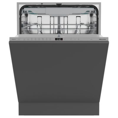 HISENSE HV663A60UK Full-size Fully Integrated Dishwasher, Silver/Grey