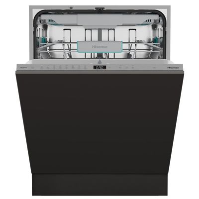 HISENSE HV16AUK Full-Size Fully Integrated Dishwasher, Black