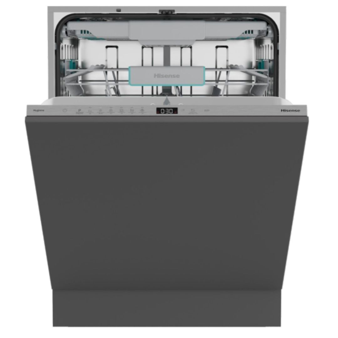 HISENSE HV16CUK Full-size Fully Integrated Dishwasher, Black - Image 1