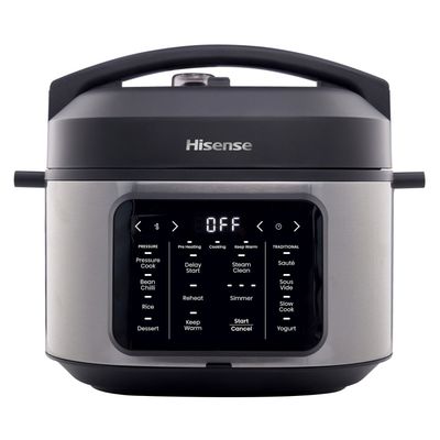 Hisense HMC6SBUK 6L Multicooker - Stainless Steel & Black