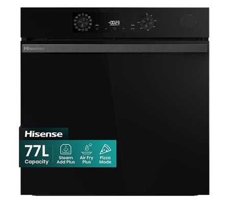 HISENSE Hi4 Steam Add Plus BSA66221ADBGUK Electric Steam Oven - Jet Black, Black