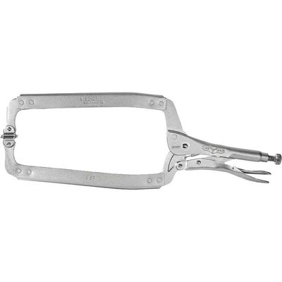 IRWIN 18Sp Locking C Clamp Swivel Pad 450mm (18In) - Grey - Thumbnail 2