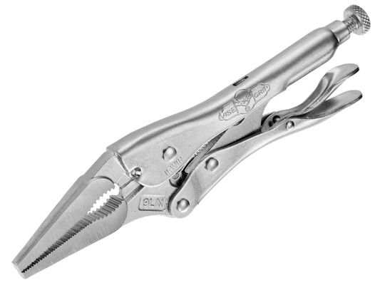 IRWIN 9Lnc Long Nose Locking Pliers 225mm (9In) - Grey - Thumbnail 3