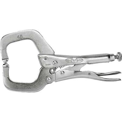 IRWIN 6R Locking C Clamp Regular Tip 150mm (6In) - Grey - Thumbnail 2