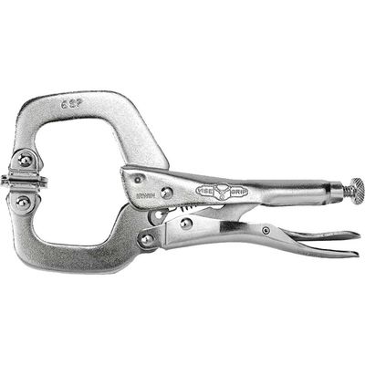 IRWIN 6Sp Locking C Clamp Swivel Pad 150mm (6In) - Grey - Thumbnail 2