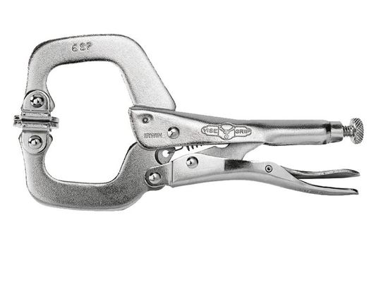 IRWIN 6Sp Locking C Clamp Swivel Pad 150mm (6In) - Grey - Thumbnail 3