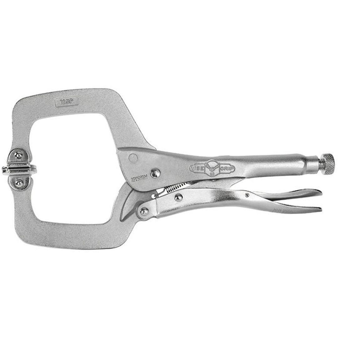 IRWIN 11Sp Locking C Clamp Swivel Pad 275mm (11In) - Grey - Image 1