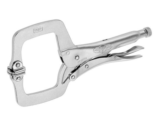 IRWIN 11Sp Locking C Clamp Swivel Pad 275mm (11In) - Grey - Thumbnail 3