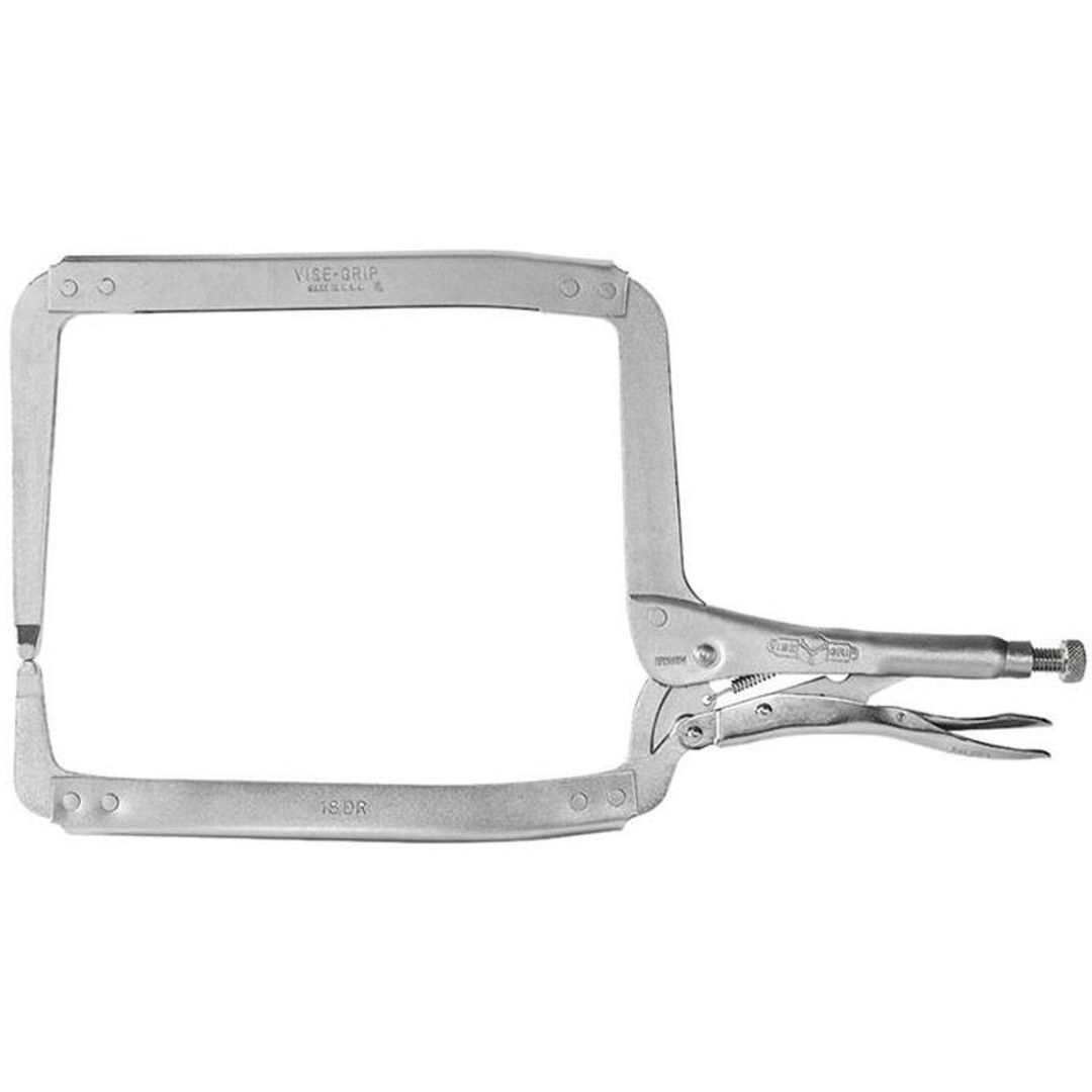 IRWIN 18Dr Deep Throat Locking C Clamp 455mm (18In) - Grey - Image 1