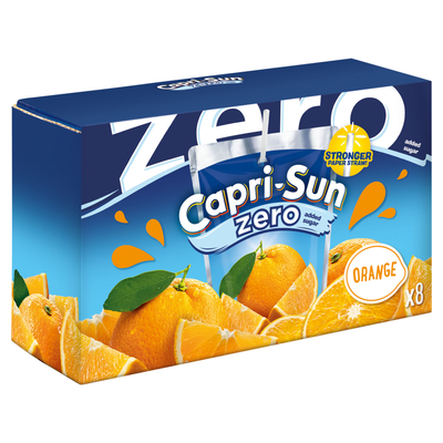 Capri-Sun Zero Orange 8 x 200ml Kids' Juice Drink