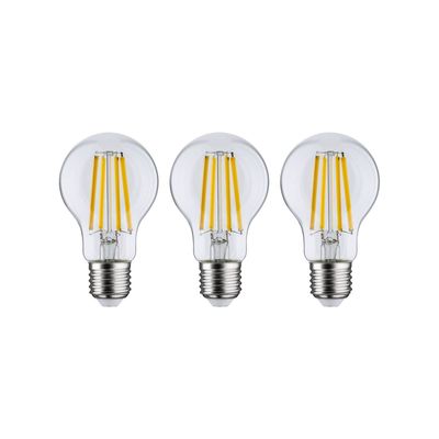 PAULMANN Eco-Line Filament LED Light Bulb - E27, Warm White, Pack of 3