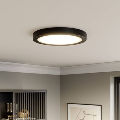 PAULMANN Abia Round LED Ceiling Lamp - Black