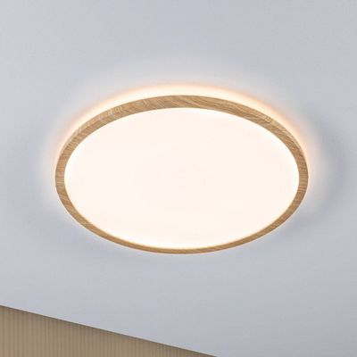 PAULMANN Atria Shine LED Ceiling Lamp - Wood Effect