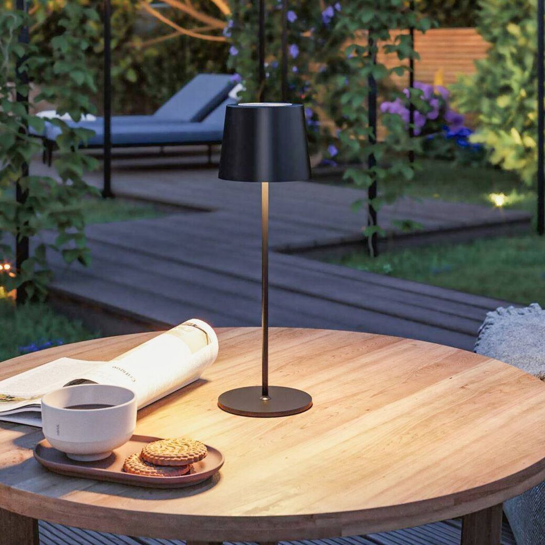 PAULMANN Gilo Mobile Table Lamp - Black - Image 1