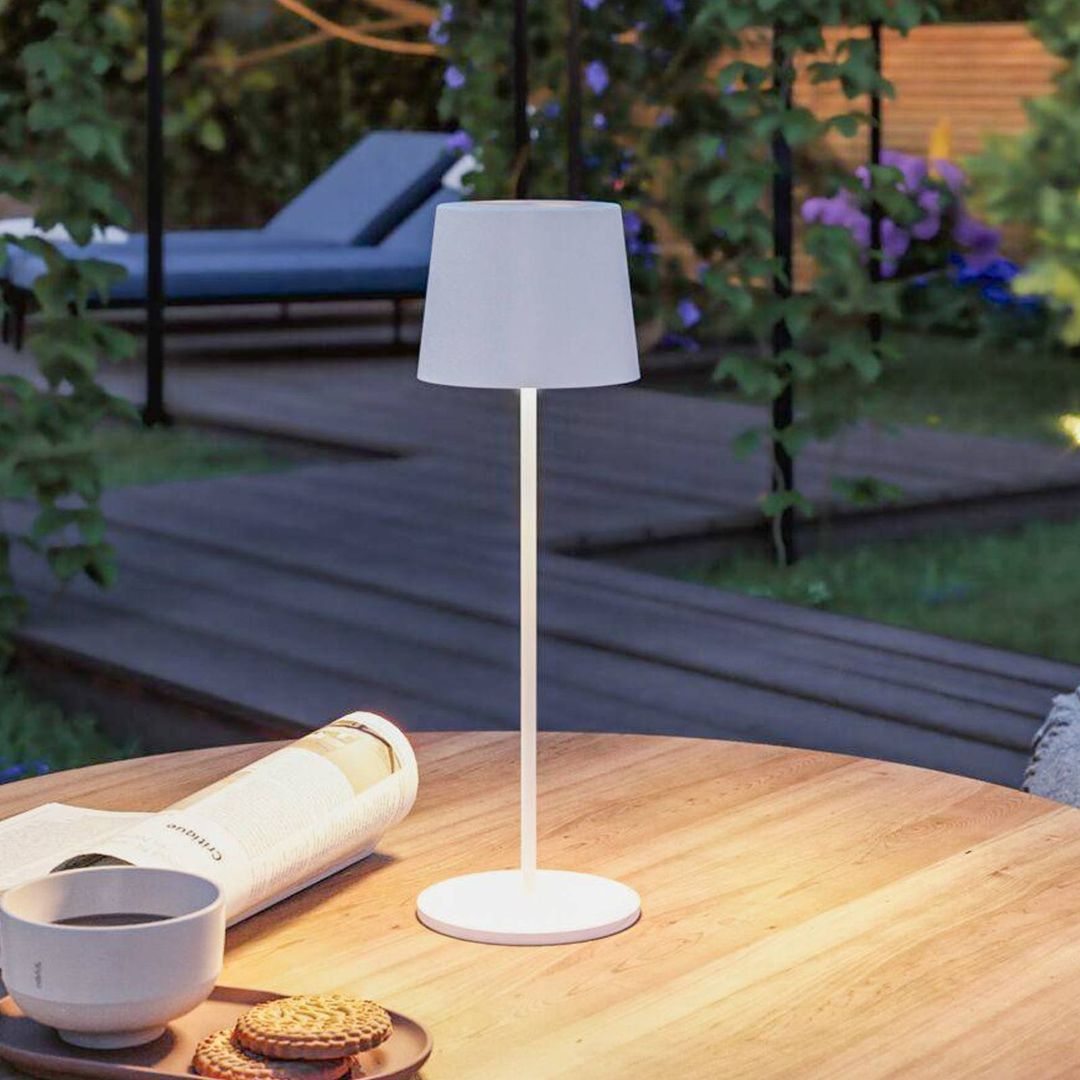 PAULMANN Gilo Mobile Table Lamp - White - Image 1