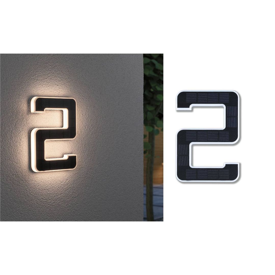 PAULMANN Solar LED House Number Light - No. 2 - Image 1