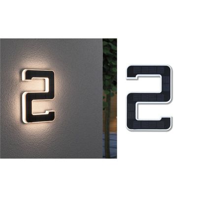 PAULMANN Solar LED House Number Light - No. 2